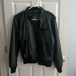 Men’s leather members only jacket